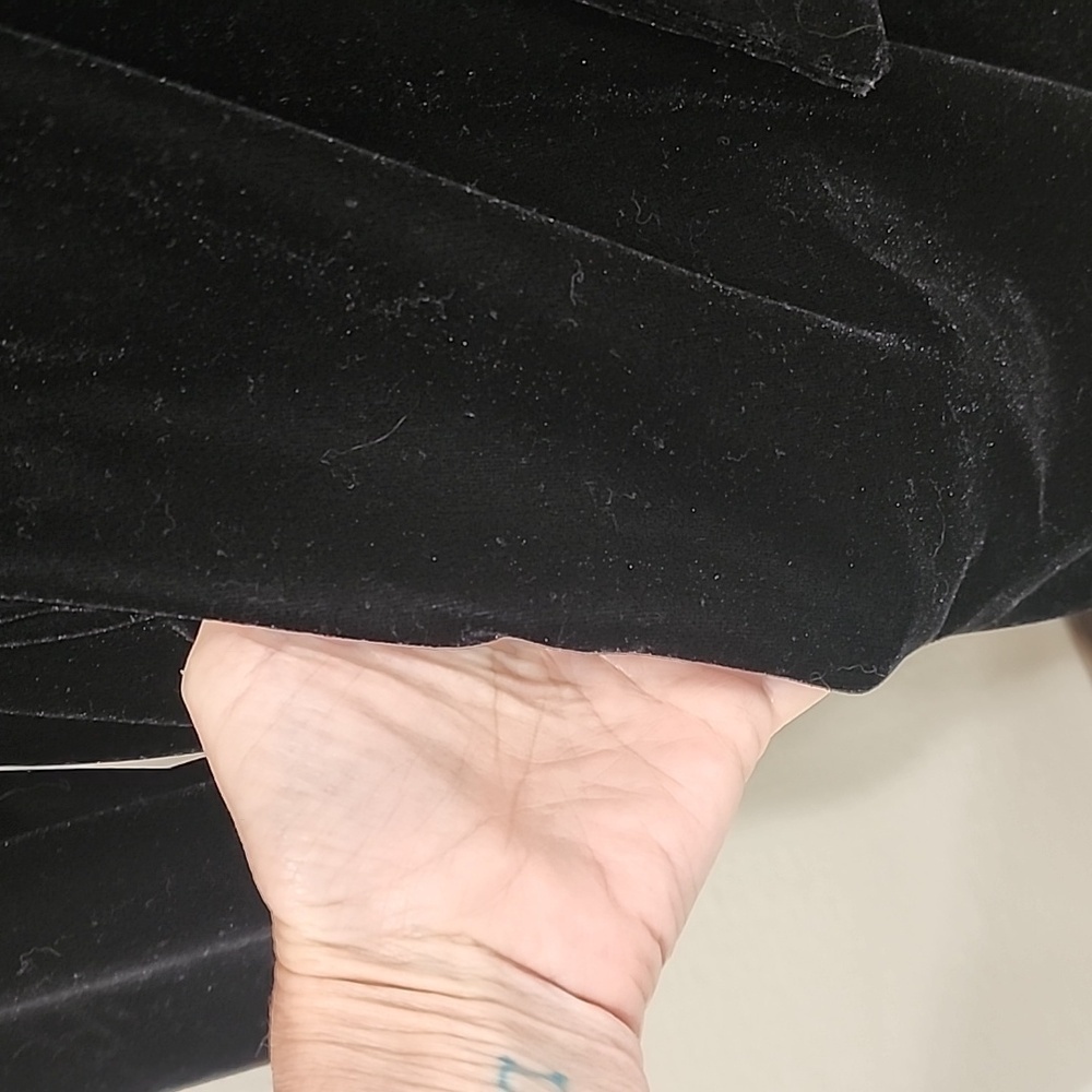 August Silk Velvet Robe Belt Tie Full Length Black Loungewear Women's size Small - Picture 3 of 8